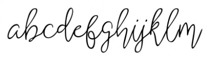 Shartica Script Regular Font LOWERCASE