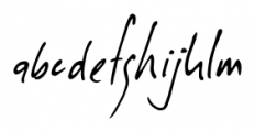 Sheepman Italic Font LOWERCASE