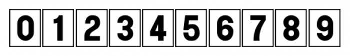 Shelf Numbers JNL Regular Font OTHER CHARS