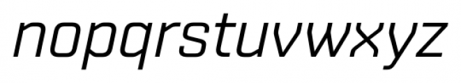 Shentox Italic Font LOWERCASE