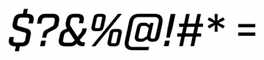 Shentox Medium Italic Font OTHER CHARS