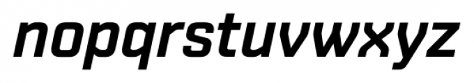Shentox Semi Bold Italic Font LOWERCASE