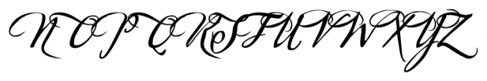 Sherlock Script 4 Font UPPERCASE