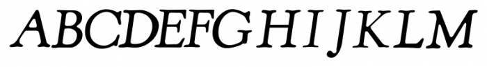 Shipley Italic Font UPPERCASE