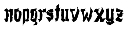 Shodo Gothic Regular Font LOWERCASE