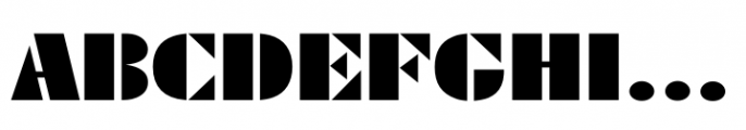 Shablon Extended Regular Font UPPERCASE