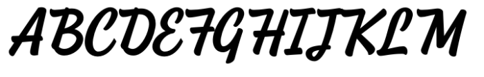 Shackie Handpainted Bold Italic Font UPPERCASE