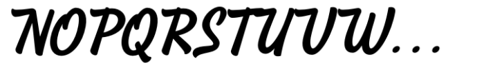 Shackie Handpainted Bold Italic Font UPPERCASE