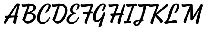 Shackie Handpainted Italic Font UPPERCASE