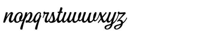 Shackie Handpainted Thin Italic Font LOWERCASE