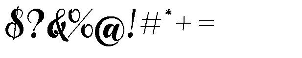 Shadenz Font OTHER CHARS