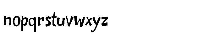 Shakey Jake Regular Font LOWERCASE