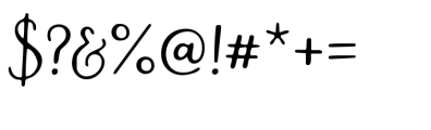 Shakila Script Brush Font OTHER CHARS