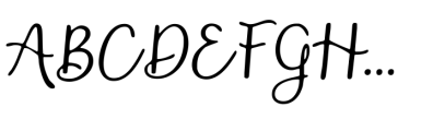 Shakila Script Brush Font UPPERCASE