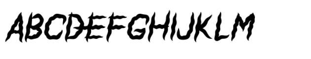 Shaky Halloween Regular Font UPPERCASE