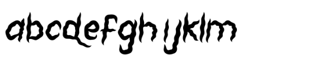 Shaky Halloween Regular Font LOWERCASE