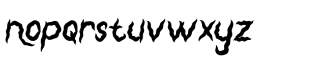 Shaky Halloween Regular Font LOWERCASE