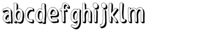 Shaky Hand Some Comic 3-D Font LOWERCASE