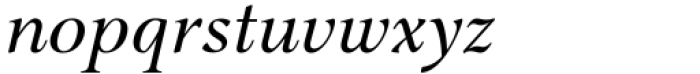 Shallot Italic Font LOWERCASE