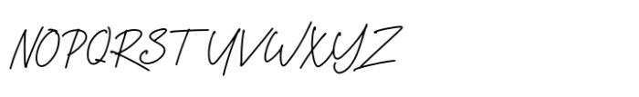 Shandia Signature Regular Font UPPERCASE