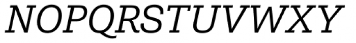 Shandon Slab Book Italic Font UPPERCASE