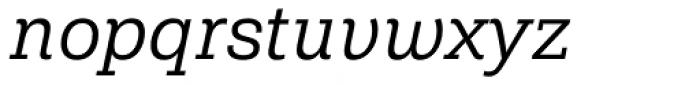 Shandon Slab Book Italic Font LOWERCASE