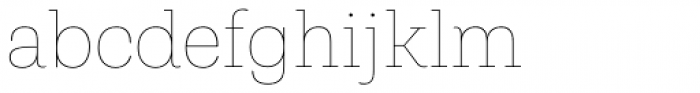 Shandon Slab Thin Font LOWERCASE