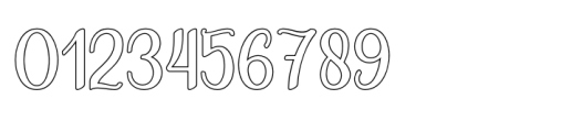 Shanethy Script Outline Font OTHER CHARS