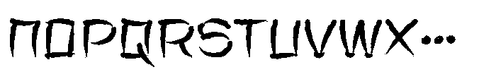 Shangrai Gozheng Font LOWERCASE
