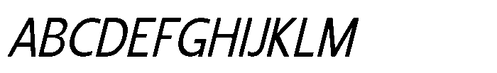 Shansio Italic Font UPPERCASE