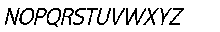Shansio Italic Font UPPERCASE