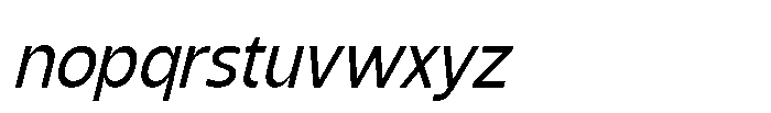 Shansio Italic Font LOWERCASE