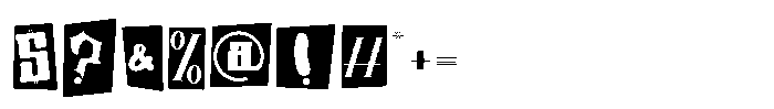 Shape Shift One Font OTHER CHARS