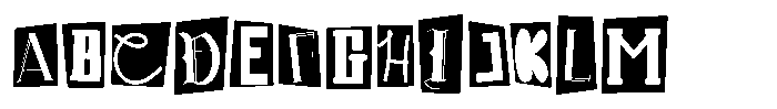 Shape Shift One Font UPPERCASE