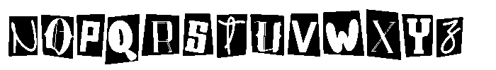 Shape Shift One Font UPPERCASE
