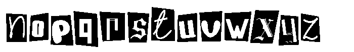 Shape Shift One Font LOWERCASE