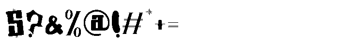 Shape Shift Three Font OTHER CHARS