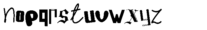 Shape Shift Three Font LOWERCASE