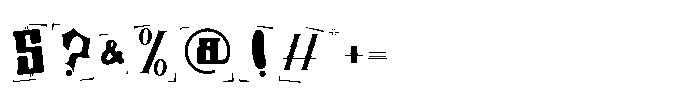 Shape Shift Two Font OTHER CHARS