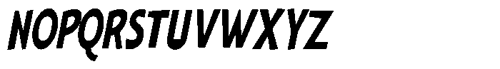 Shapesoul Display Condensed Slant Font UPPERCASE