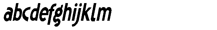 Shapesoul Display Condensed Slant FONT