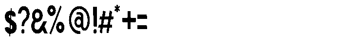 Shapesoul Display Condensed Font OTHER CHARS