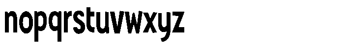 Shapesoul Display Condensed Font LOWERCASE