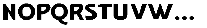 Shapesoul Display Expanded Font UPPERCASE