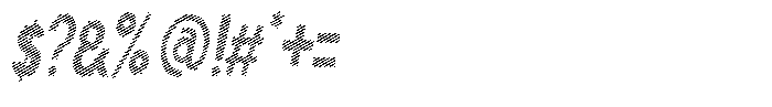 Shapesoul Display Lines Condensed Slant Font OTHER CHARS