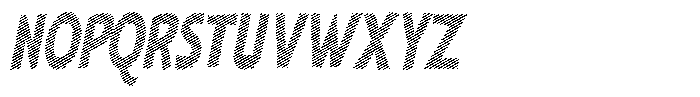 Shapesoul Display Lines Condensed Slant Font UPPERCASE
