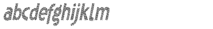 Shapesoul Display Lines Condensed Slant FONT