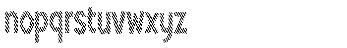 Shapesoul Display Lines Condensed Font LOWERCASE