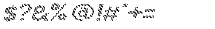 Shapesoul Display Lines Expanded Slant Font OTHER CHARS