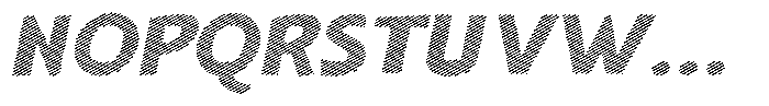 Shapesoul Display Lines Expanded Slant Font UPPERCASE